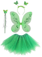 Image of Enchanted Girl's Green Glitter Fairy Costume Set