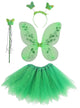 Image of Enchanted Girl's Green Glitter Fairy Costume Set