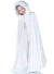 Image of Furry White Velvet Girls Snow Maiden Costume Cape