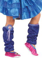 Image of Frozen Princess Anna Metallic Blue Leg Warmers - Main Image