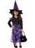 Image of Light Up Purple Witch Girls Halloween Costume