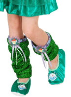 Image of Disney Princess Ariel Metallic Green Leg Warmers - Main Image