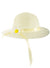 Image of Pastel Yellow Girl's Spring Costume Hat with Flower