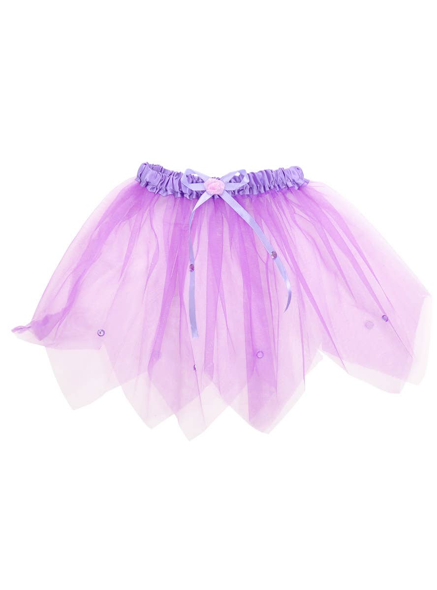 Image of Jewelled Purple Girl's Tulle Costume Tutu