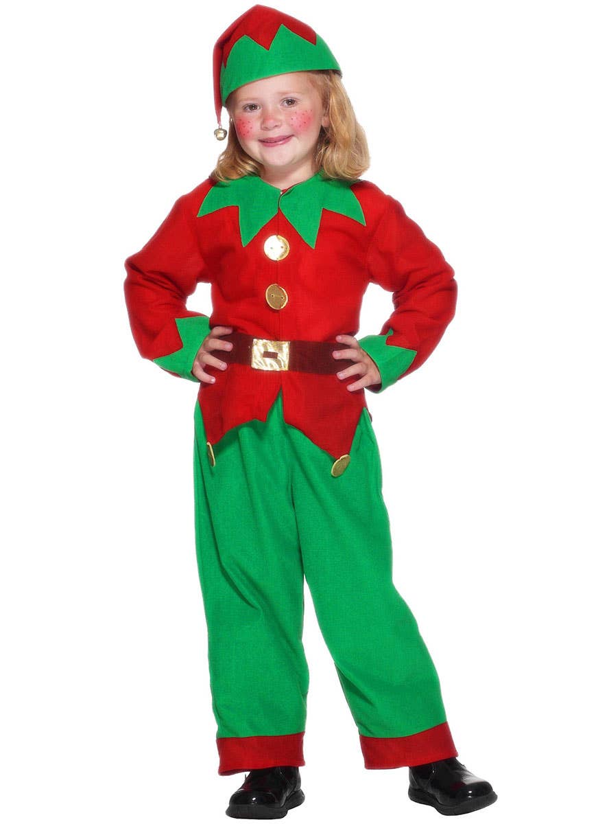 Image of Cute Elf Girls Christmas Costume