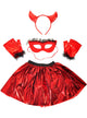 Image of Metallic Red Devil Girls 5 Piece Halloween Accessory Set