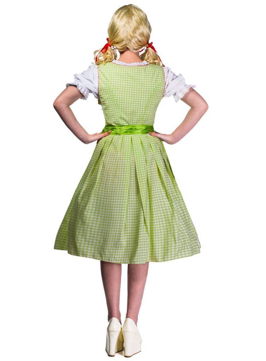 Gretel Teen Girls Deluxe Dirndl Storybook Costume - Back View