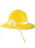 Image of Bright Yellow Girl's Spring Costume Hat with Flower