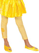 Image of Disney Princess Belle Girl's Yellow Glitter Footless Tights - Main Image