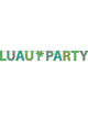 Image of Hawaiian Luau Party Glitter Banner Decoration