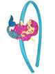 Image Chunky Glitter Blue Mermaid Girl's Costume Headband - Main Image