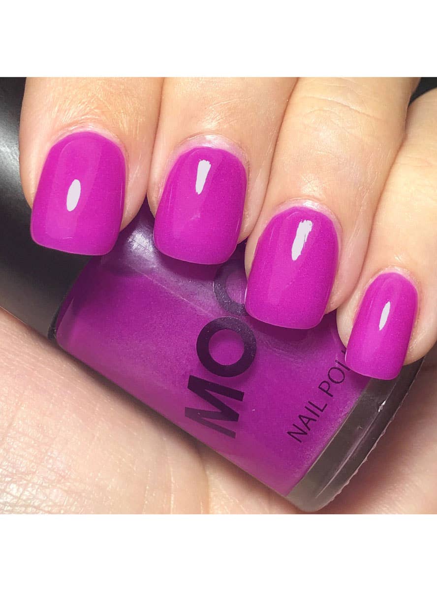 Image of Moon Glow Purple Glow in the Dark Nail Polish - Image 2