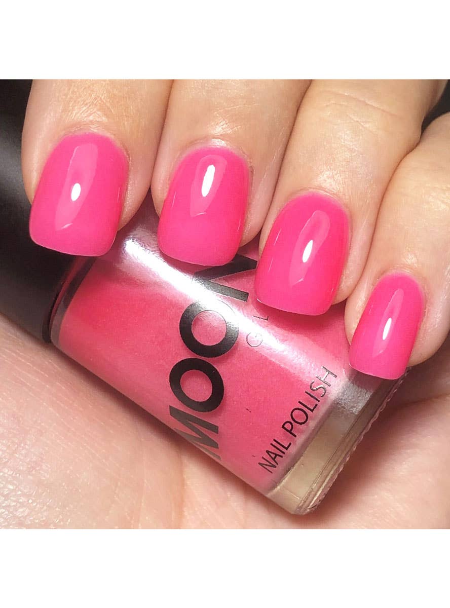 Image of Moon Glow Pink Glow in the Dark Nail Polish - Image 2