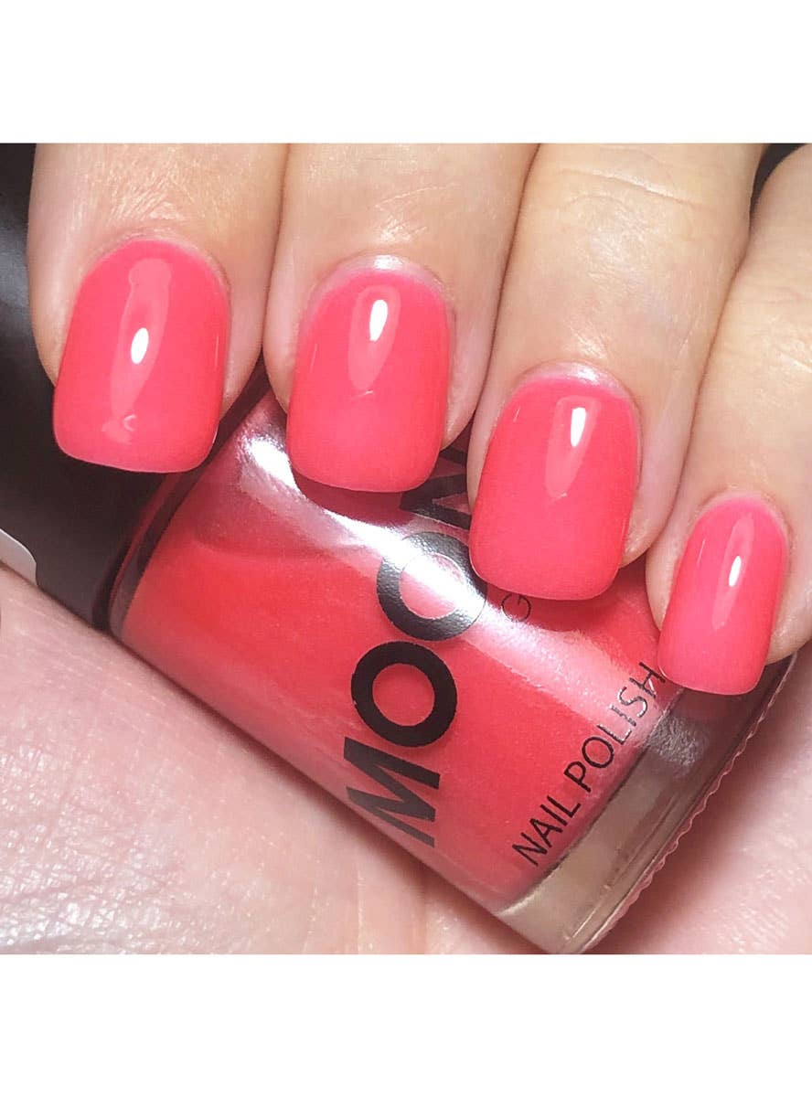 Image of Moon Glow Red Glow in the Dark Nail Polish - Image 2