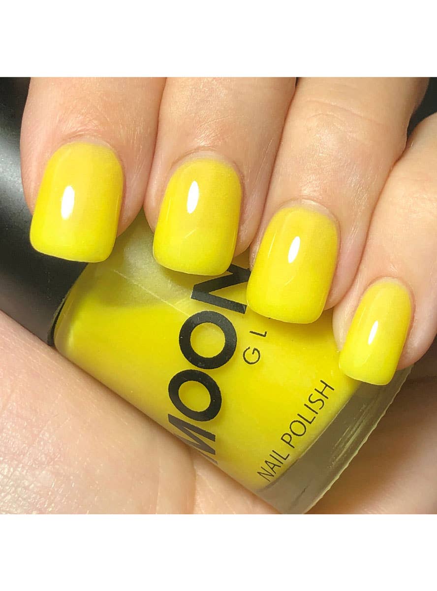 Image of Moon Glow Yellow Glow in the Dark Nail Polish - Image 2