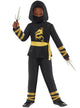 Main image of Dragon Ninja Boys Black And Gold Japanese Costume