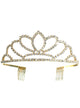 Image of Decorative Gold and Silver Rhinestone Party Tiara