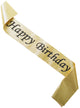 Image of Gold Glitter Happy Birthday Sash
