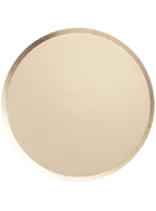 Image of Gold Matte 12 Pack 23cm Round Paper Plates