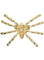 Image of Rhinestone Gold Metal Spider Costume Ring - Main Image