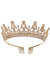 Image of Fancy Gold Metal Rhinestone Queen Costume Crown