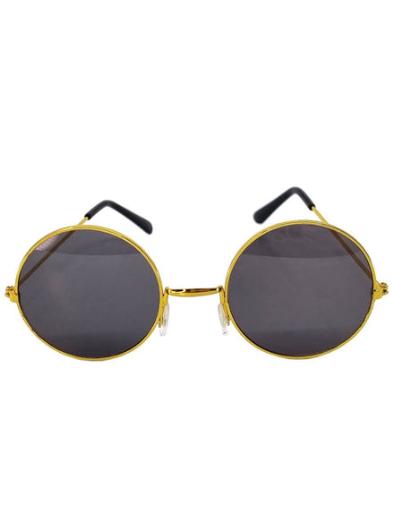 Round Black John Lennon Teashade Hippie Sunglasses