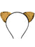 Image of Sequinned Gold Cat Ears Headband Costume Accessory