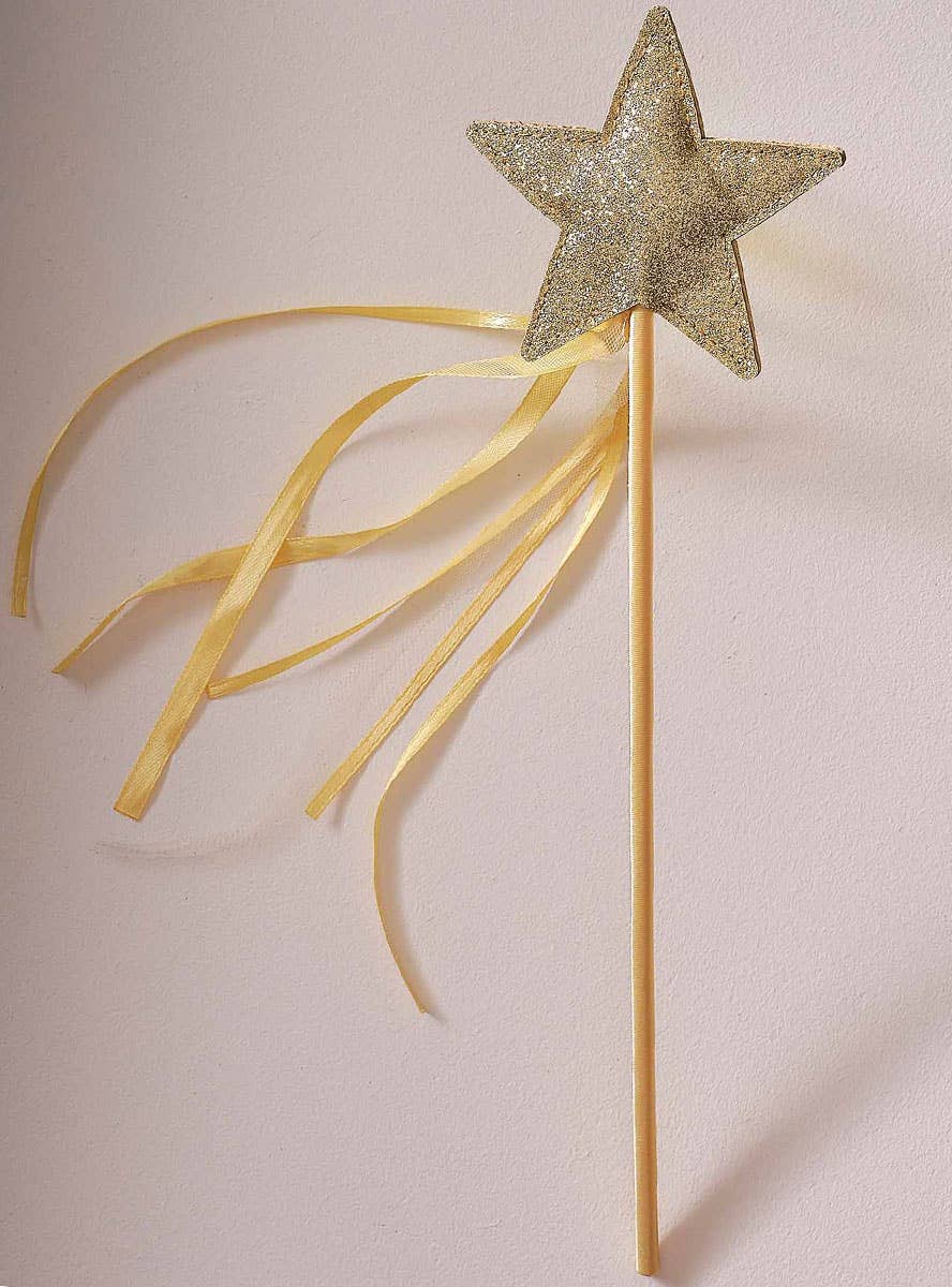 Image of Deluxe Gold Star Girls Christmas Wand - Alternate Image