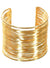 Chic Gold Wire 1970s Costume Wrist Cuff - Front Image