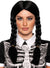Image of Gothic Black Plaits Wednesday Addams Women's Costume Wig