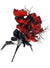Image of Gothic Rose with Eyeballs Flower Bouquet Halloween Accessory - Main Image