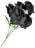 Image of Gothic Black Roses Bouquet Costume Accessory