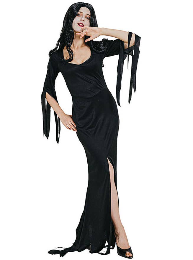 Image of Gothic Lady Morticia Women's Halloween Costume