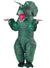 Image of Inflatable Green Triceratops Adult's Dinosaur Costume - Front Image
