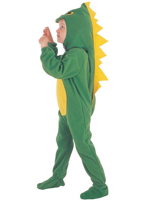 Image of Cute Green Dinosaur Toddler Dress Up Costume