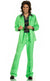 70s Disco Mens Lime Green Leisure Suit - Main Image