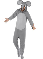 Image of Big Grey Elephant Men's Onesie Costume - Front Image