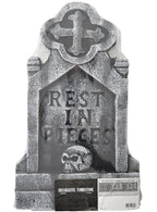 Image of Rest In Pieces 52cm Foam Tombstone Halloween Decoration