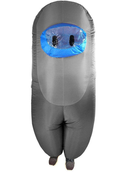 Image of Inflatable Kid's Grey SUS Crewmate Killer Costume