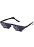 Black and White Pixel Costume Glasses