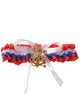 Red, White and Blue Sailor Leg Garter Costume Accessory