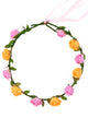 Pink and Orange Flower and Vines Costume Headband