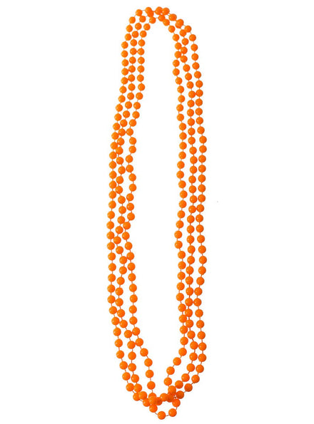 Beaded Orange Costume Necklaces in a Set of 3