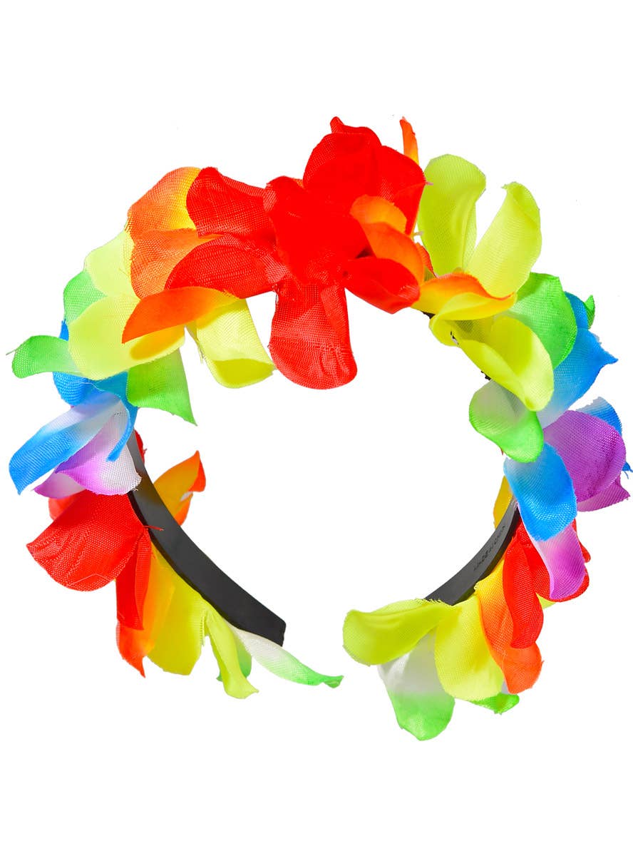 Rainbow Hawaiian Floer Costume Headband