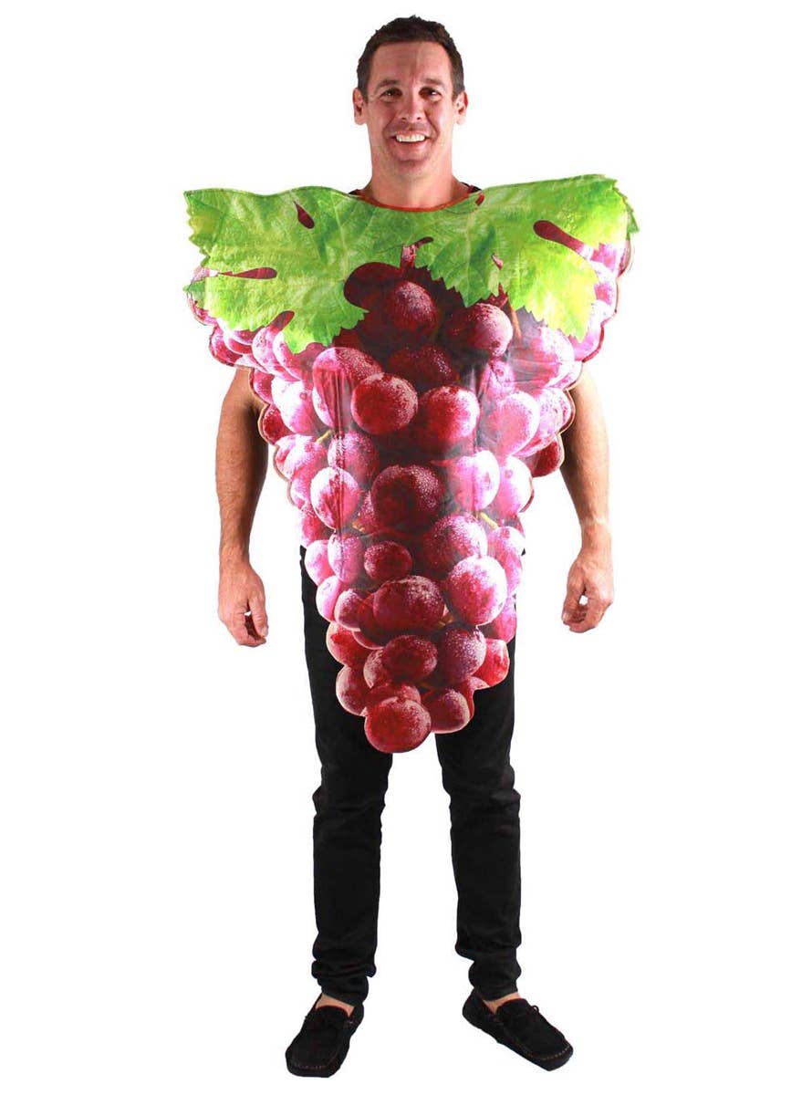 Bunch of Grapes Adults Costume | Adults Purple Grapes Dress Up Costume