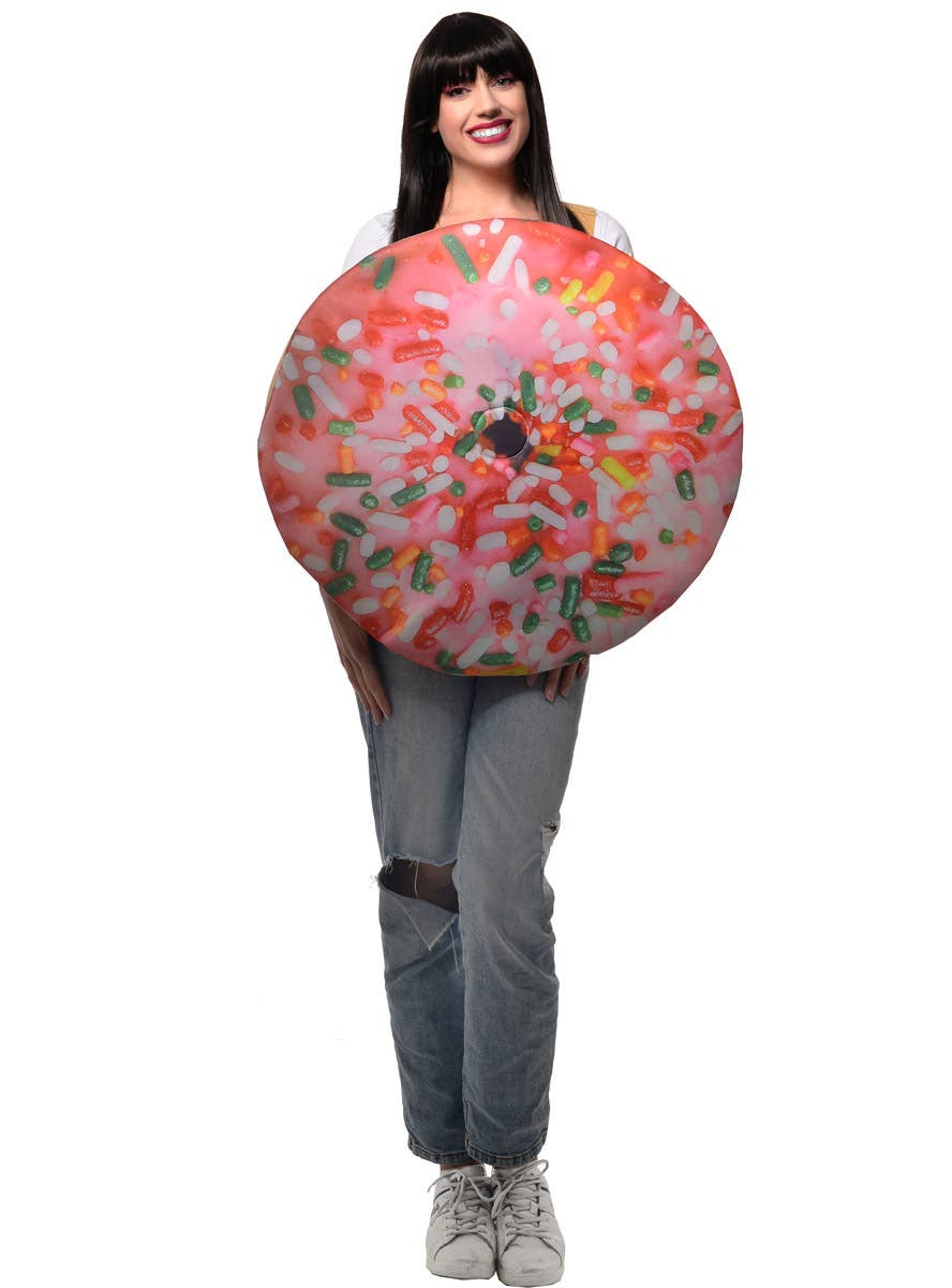 Adults Funny Pink Donut with Sprinkles Costume