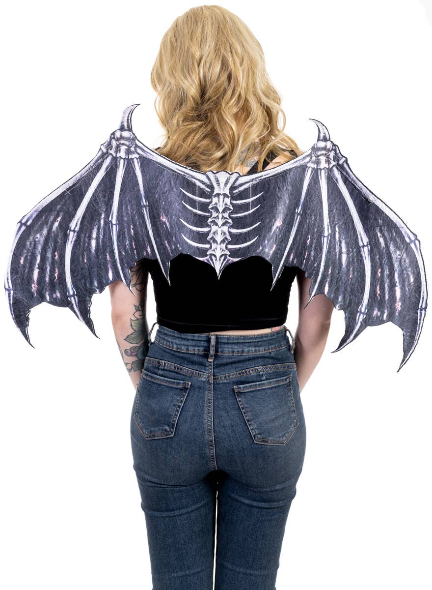 Black and White Dragon Costume Wings