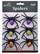 6 Glittery Spiders Halloween Decoration