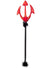 52cm Mini Red Devil Pitchfork Halloween Accessory with Jewels