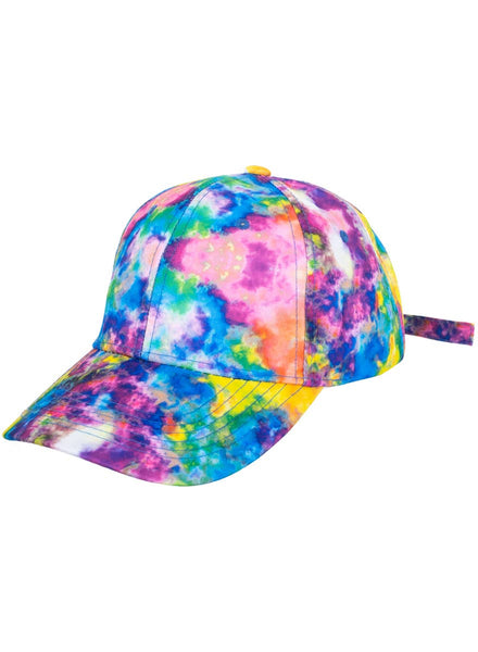 Rainbow Tie Dyed Festival Cap